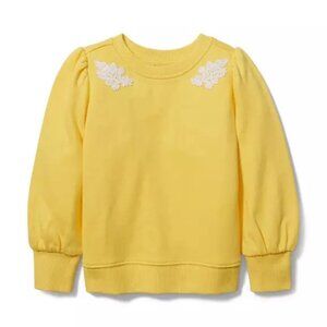 EUC Janie & Jack Floral Appliqué Sweatshirt